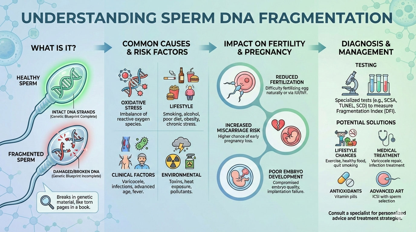 Sperm DNA Fragmentation: Causes, Testing & Treatment Explained